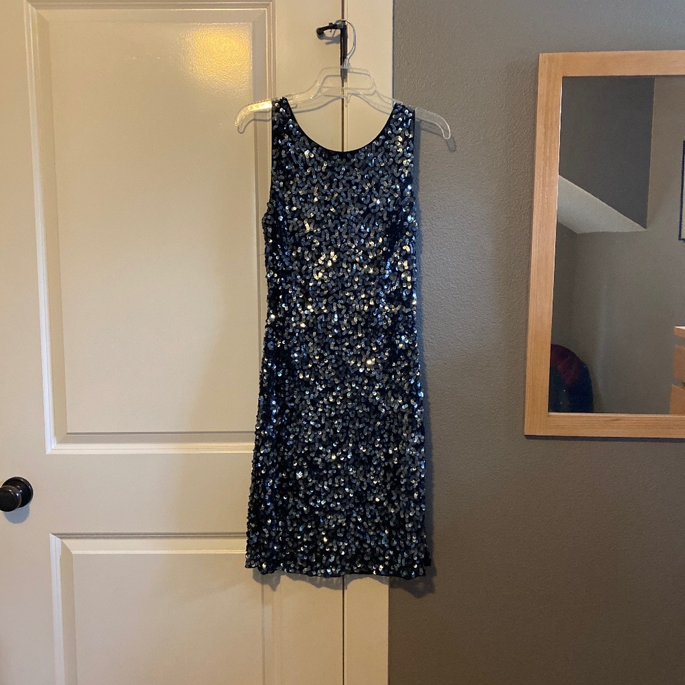 Sequin black dress